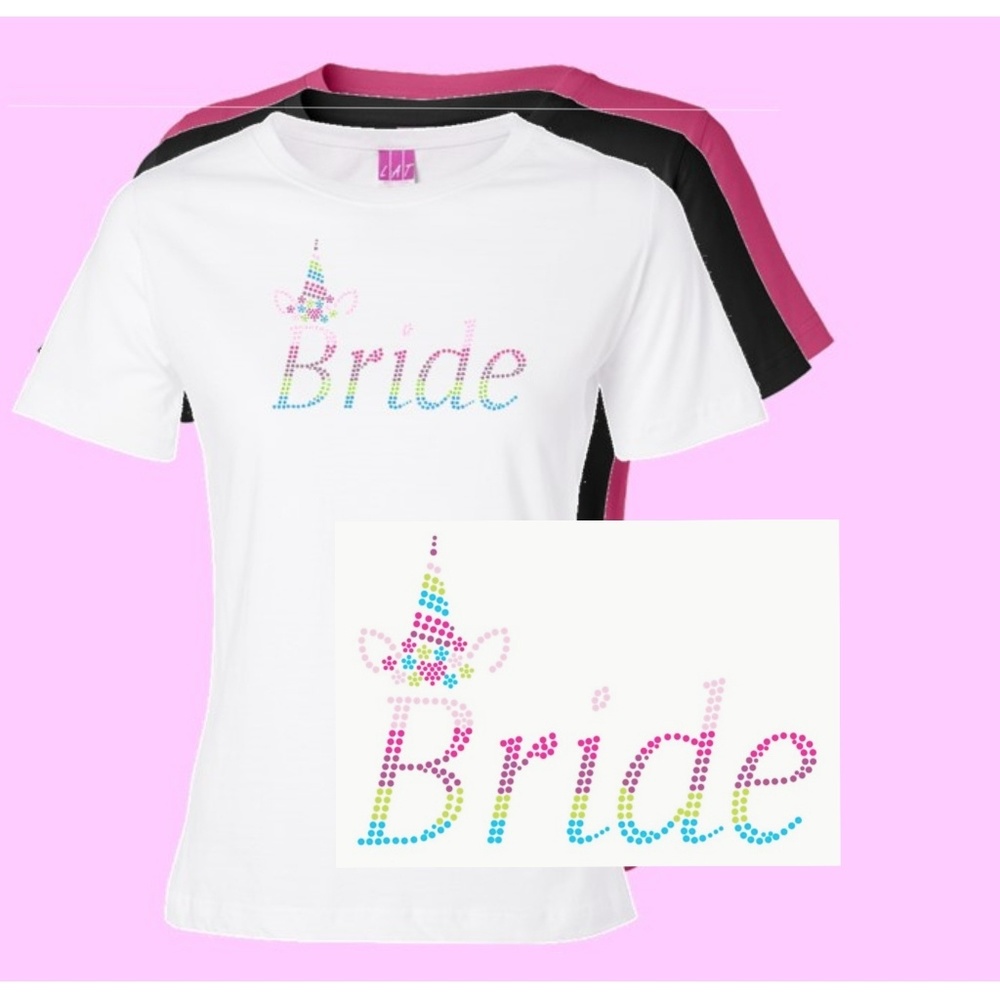 Unicorn Crown Bride Tee